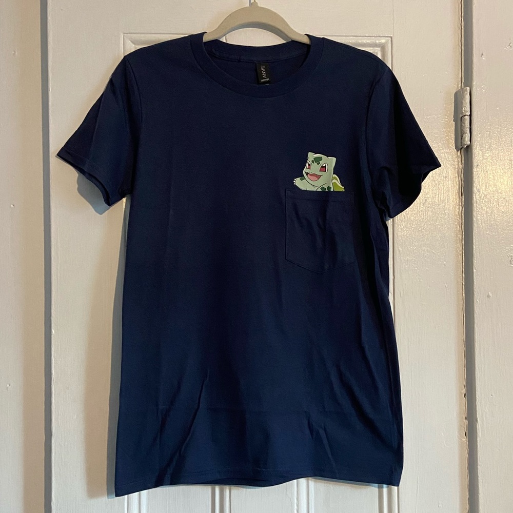 🆕 Pokémon Bulbasaur T Shirt - Navy